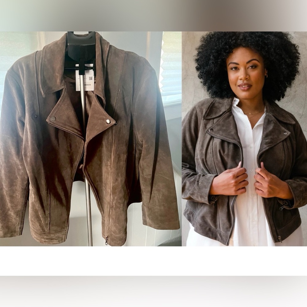 3X Able Maha Suede Moto Jacket NWT Rare